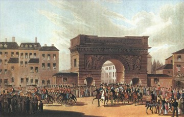  military painting - Russian army enters Paris in 1814 Military War